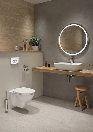 Комплект унитаза с инсталляцией Vitra Normus 9773B003-7202 с сиденьем микролифт и кнопкой смыва хром