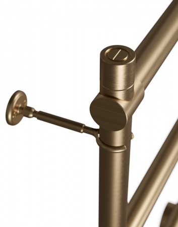 Полотенцесушитель водяной Margaroli Sole 4424704OBN 72х53 бронза