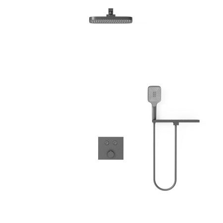 Душевой комплект Vincea VSFW-4211RGM встраиваемый, 2 режима, вороненая сталь