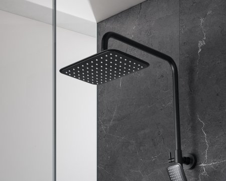 Душевая стойка Lemark Tropic LM7002BL черный