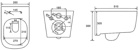 Унитаз подвесной Aquatek Дива AQ2012-00 с сиденьем Soft Close