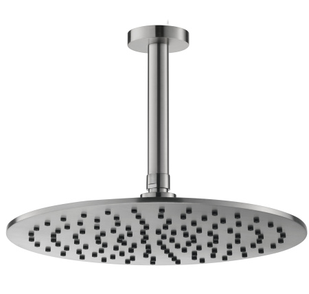 Потолочный (кронштейн 15см) верхний душ 30см Benesque Lumiere 22010602 никель брашированный