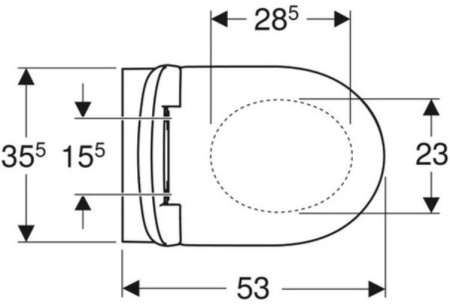 Унитаз с инсталляцией подвесной GEBERIT Selnova 500.153.07.1 клавиша смыва белый