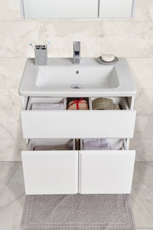 Тумба под раковину Roca Up 80 подвесная ZRU9303012 Белый глянец