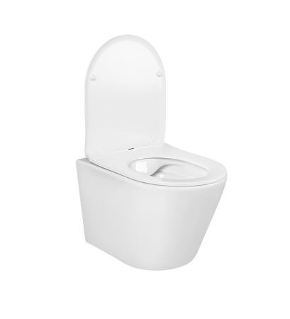 Унитаз подвесной Aquatek Вега Торнадо AQ1904T-00 смыв торнадо, с сиденьем Soft Close