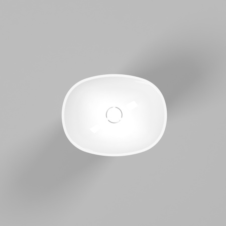 Умывальник WHITECROSS Stella 50x40 (белый глянец) иск. камень