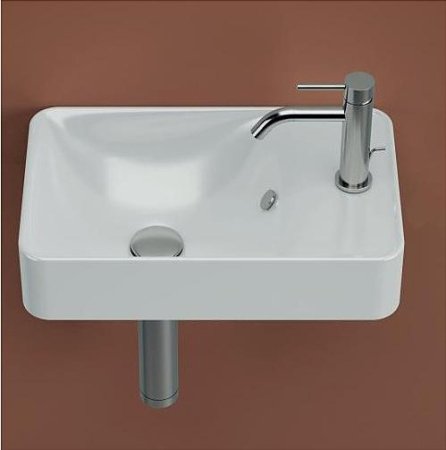 Раковина накладная 45см ArtCeram Savon LML003 белый