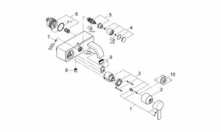 Смеситель для ванны Grohe Allure 32826000 хром