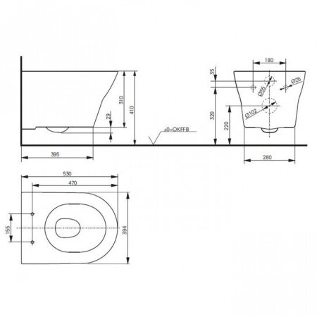 Унитаз Toto MH series CW163Y#XW Белый