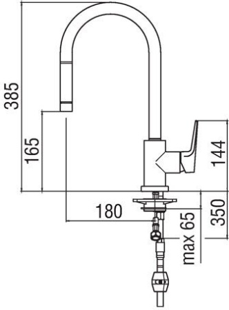 Смеситель для кухни Nobili Nobi NB84137/1CR Хром