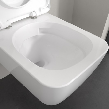 Унитаз подвесной безободковый Villeroy & Boch Skyla 4682CL01 белый с сиденьем микролифт