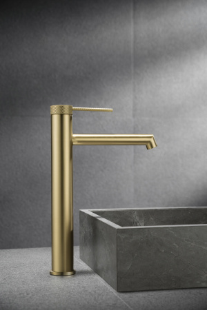 Смеситель для раковины Vincea Rim VBF-2RM2BG золото матовое