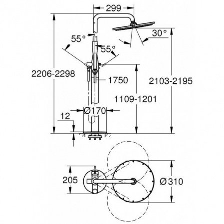 Душевая стойка Grohe Essence New 23741001 хром