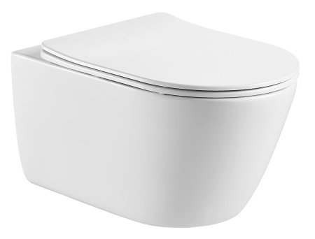 Set AQUATEK ОБЕРОН (рама INS-0000010  Easy Fix 50+звукоизоляционная прокладка+унитаз ОБЕРОН AQ1363W-00+тонкое сиденье с механизмом плавного закрывания