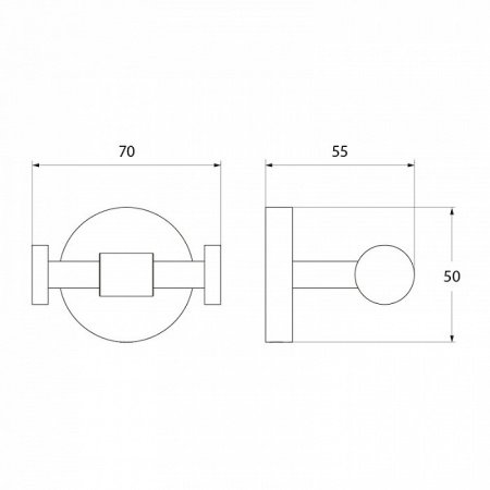 Крючок IDDIS Gezanne L091B хром