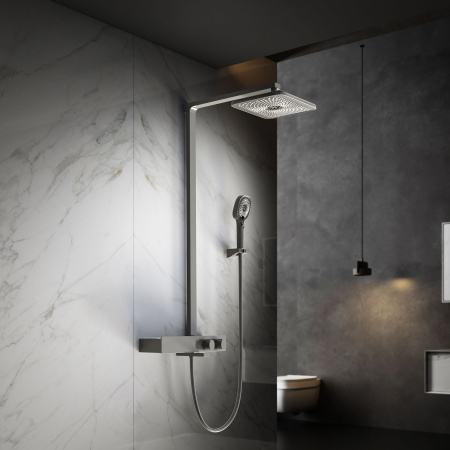 Душевая стойка с термостатом Vincea Inspire VSFS-3I13TGM вороненая сталь