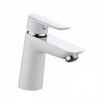 Смеситель для раковины IDDIS Cloud CLOSB00i01 хром глянцевый/белый