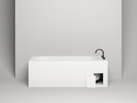 Ванна из искусственного камня Salini Ornella 180х80х60 белый матовый