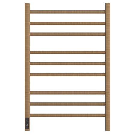 Полотенцесушитель электрический Point PN70758BR П9 500x800, диммер слева, бронза