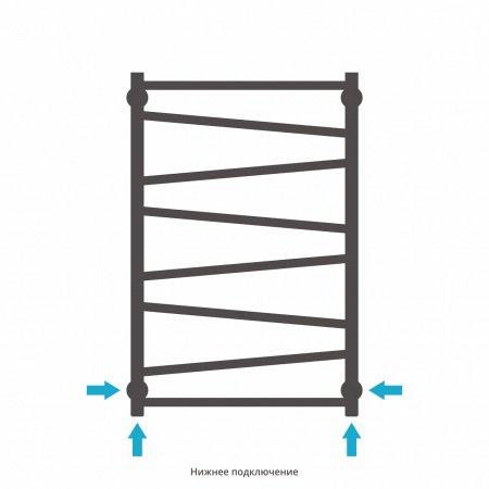 Полотенцесушитель водяной Сунержа Сирокко 80х50 сатин