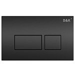 Кнопка смыва для унитазов DQ Berlin DB1439025 черный матовый