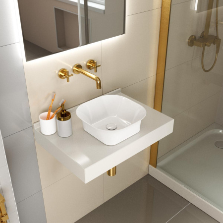 Раковина накладная 30см Point Ника PN43081 белый