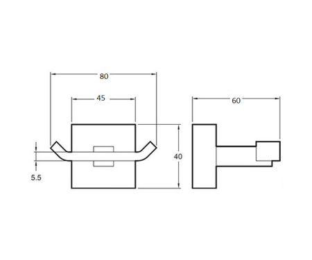 Крючок для ванной комнаты Bronze de Luxe 1760's 10507, бронза