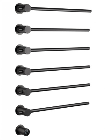 Полотенцесушитель электрический встраиваемый WONZON & WOGHAND BADEN, Темный графит (WW-AL366-GM)