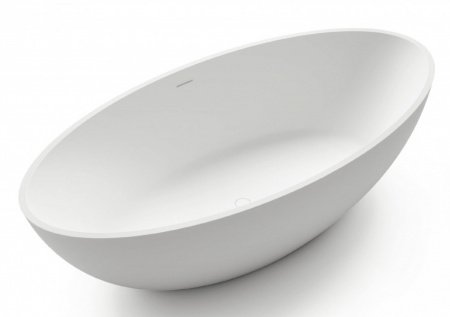 Ванна отдельностоящая Gruppo Treesse Carezza 180 иск. камень, белый глянцевый