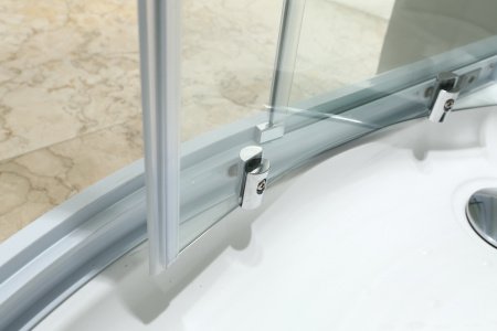 Душевая кабина Black&White G5701 90x90x225 профиль белый, стекло прозрачное