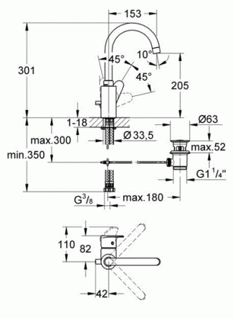 Смеситель для кухни Grohe Vigour Clivia 75140526 хром