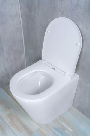 Унитаз приставной безободковый GID TRS-263 с сиденьем микролифт, белый