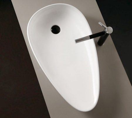 Раковина накладная 59см ABBER Bequem AC2117MW белый матовый