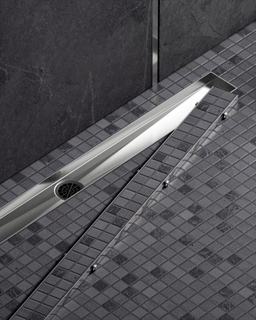 Душевой лоток (двухсторонняя решетка) TIMO Drain System DS230210/01, сатин