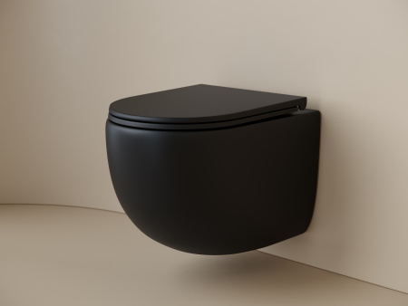 Унитаз подвесной безободковый Ceramica Nova Up CN4007MB черный матовый