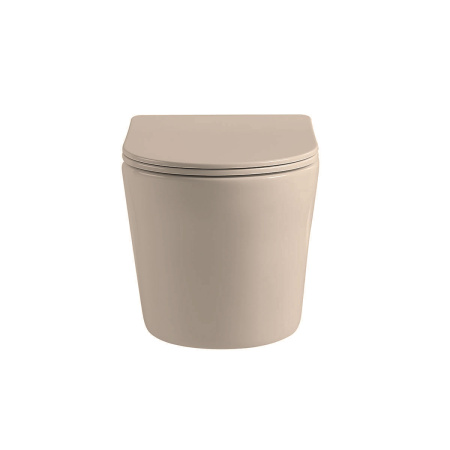 Унитаз подвесной безободковый Vincea Piatti VT1-11SMC капучино матовый, с сиденьем микролифт