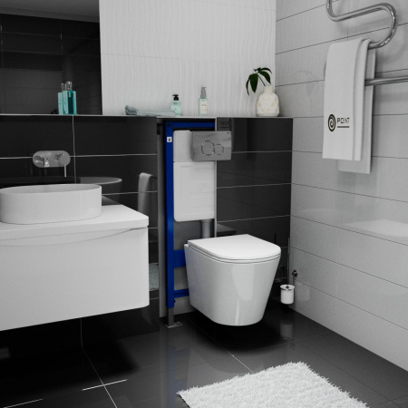 Инсталляция для подвесных унитазов Point Элемент PN45120 механический смыв