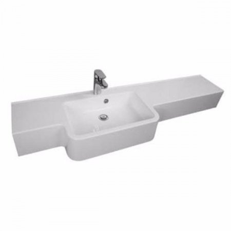 Раковина полувстраиваемая 80см Акватон Hotel 1A710231PI010 белый