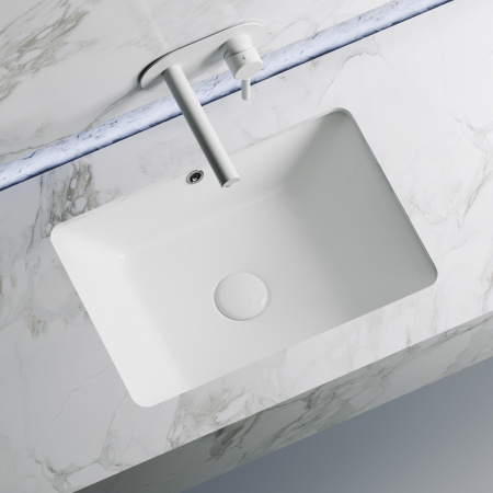 Раковина встраиваемая снизу 55см Ceramica Nova Element CN6045 белый