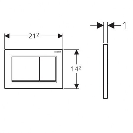 Кнопка смыва Geberit Omega 30 115.080.KK.1 белый/золотой