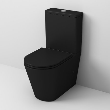 Напольный унитаз-компакт Grossman GR-4449BMS черный, с сиденьем микролифт