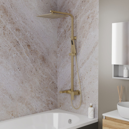 Душевая система D&K Bayern.Liszt DA1513707A04, матовое золото