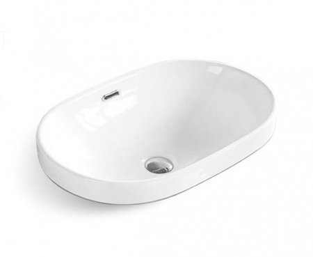 Раковина полувстраиваемая 60см Gid S1004 белый