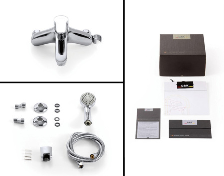 Смеситель для ванны D&K Rhein DA1393201, хром