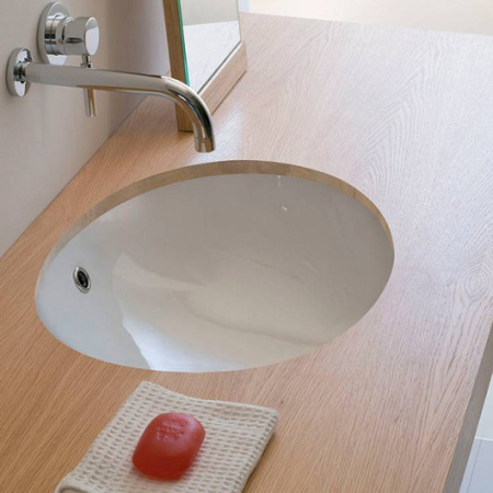 Раковина встраиваемая снизу 55см Kerasan Lavabi arredo 773301 белый