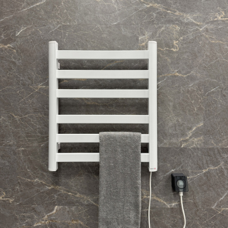 Полотенцесушитель электрический Fixsen BASIC 600х500 FX-7400W, белый