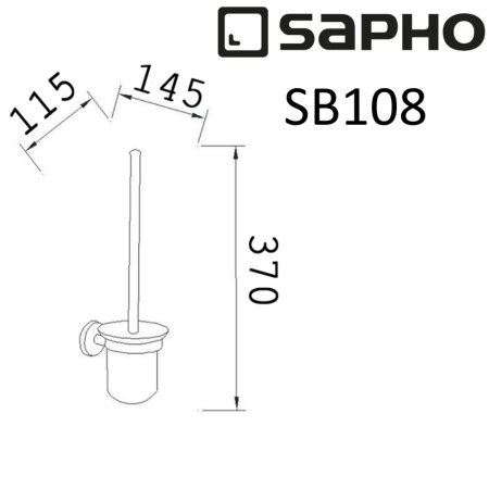 Ершик Sapho SAMBA SB108 хром