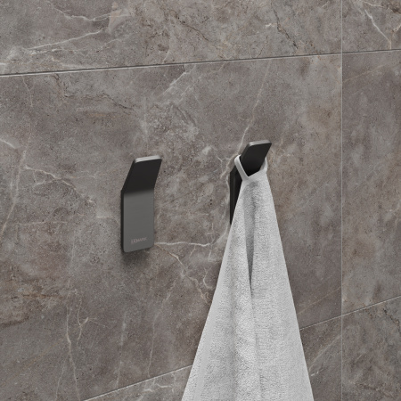 Крючок одинарный Lemark SMOOTH LINE 9716003 графит