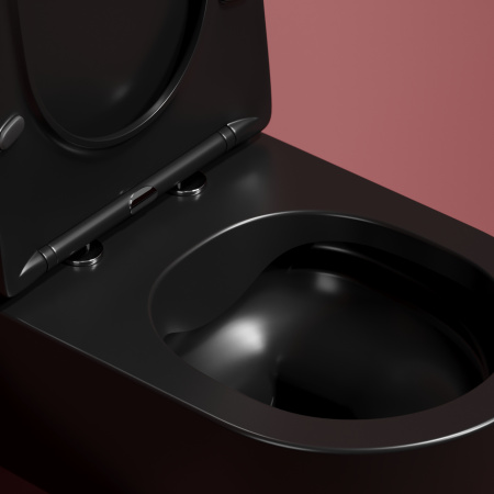 Унитаз подвесной безободковый Ceramica Nova Modena Rimless CN6063MB черный матовый