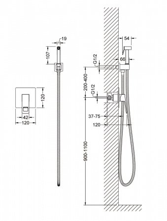 Смеситель для душа Timo Briana 7189/00SM хром
